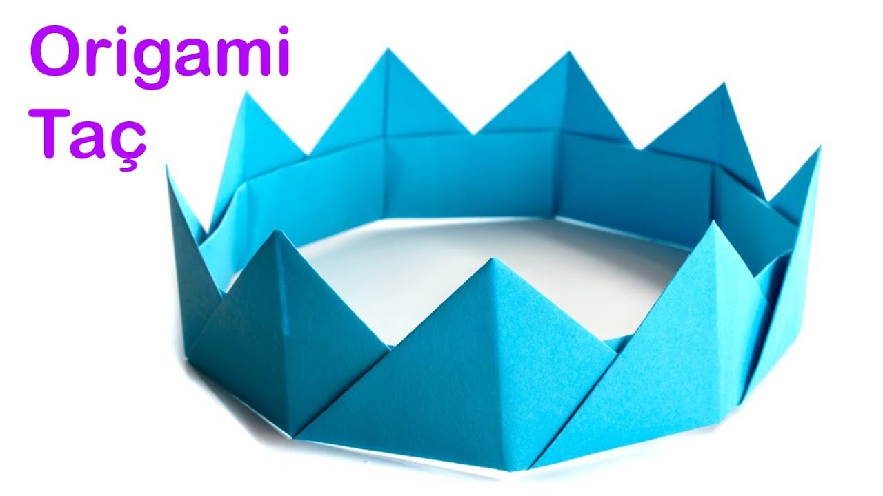 Origami Taç Yapımı - Kağıttan Taç Nasıl Yapılır