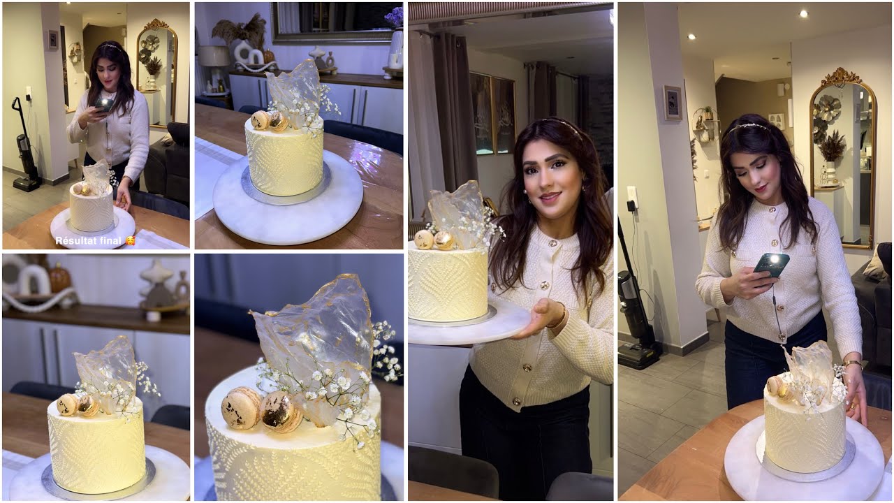 كل تفاصيل🤩وصفات🥭كيكة ميلاد🎂tout les détails d’un layer cake 😋réussi 👌