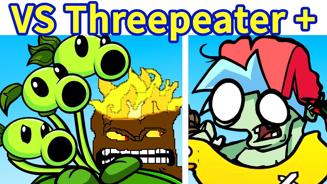 Friday Night Funkin': VS Threepeater & More FULL WEEK [Plants VS Rapper PvZ Mod] FNF Mod/HARD
