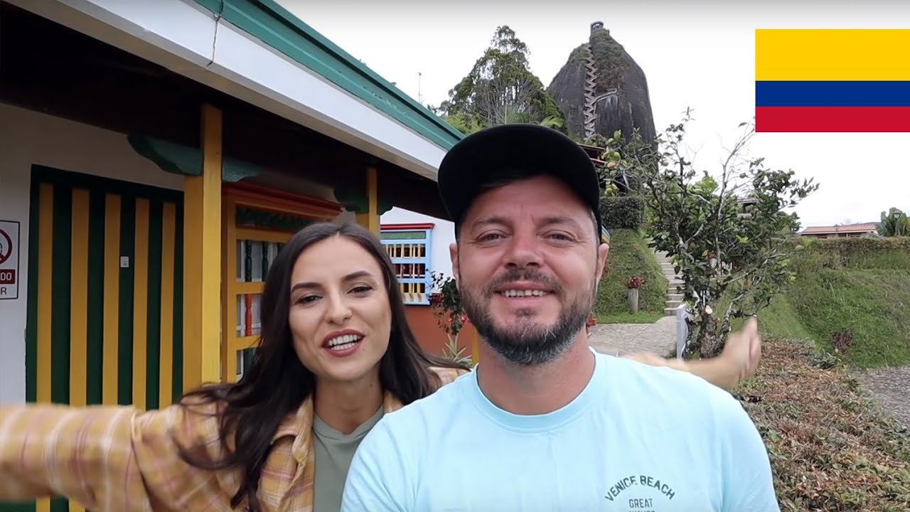 Guatape, cel mai colorat oras din Columbia! Urcam pe stanca El Penol