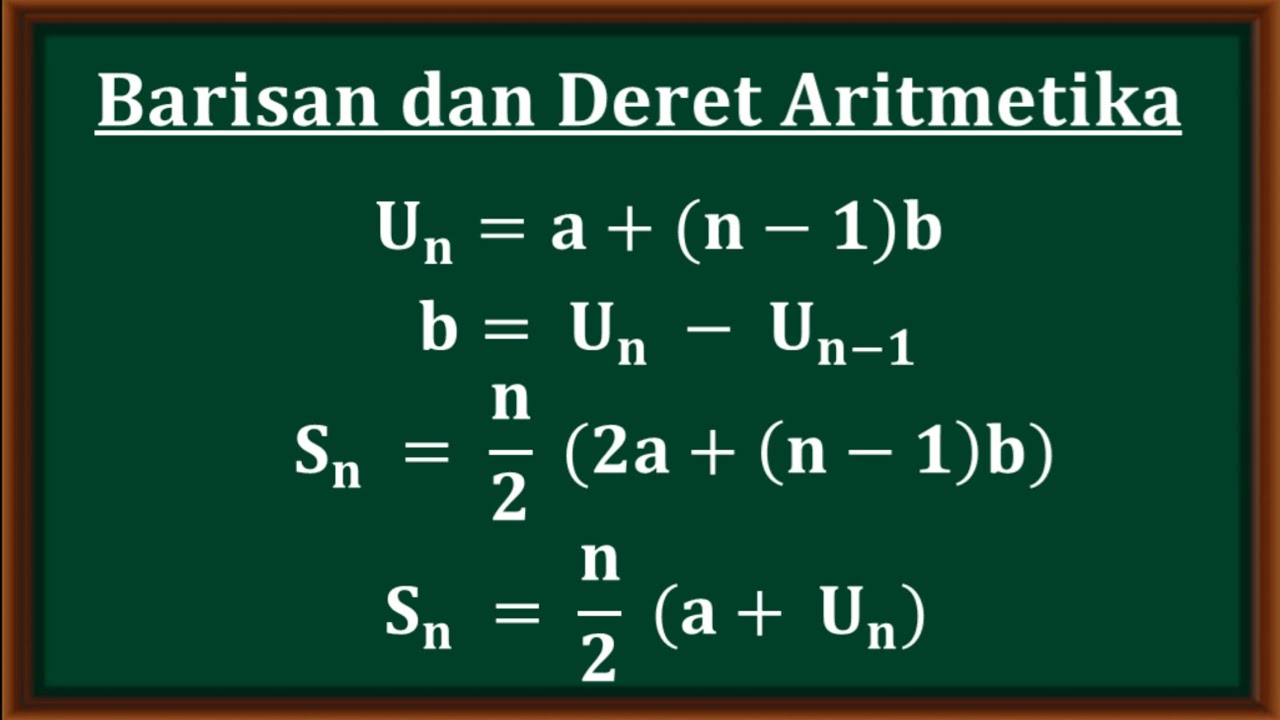 Pembahasan soal-soal penting materi barisan dan deret aritmetika