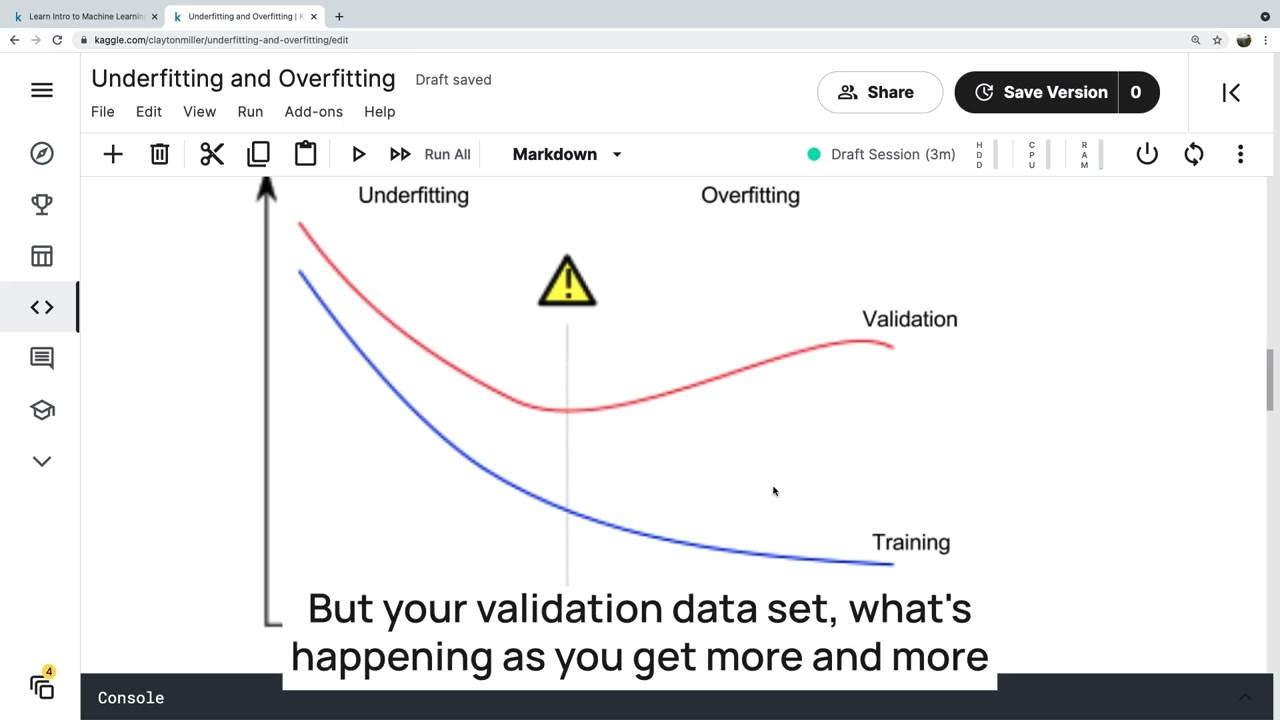 Intro to ML - Underfitting and Overfitting