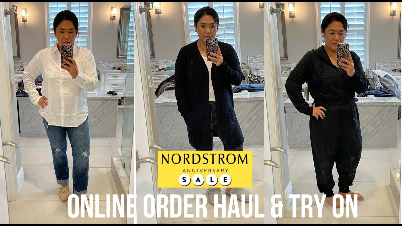 nordstrom anniversary 2021 online order try on haul
