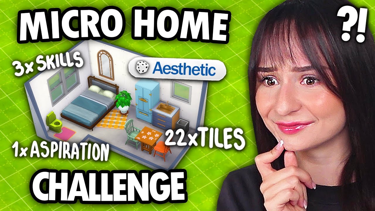 Building a RANDOMISED MICRO HOME challenge in The Sims 4!