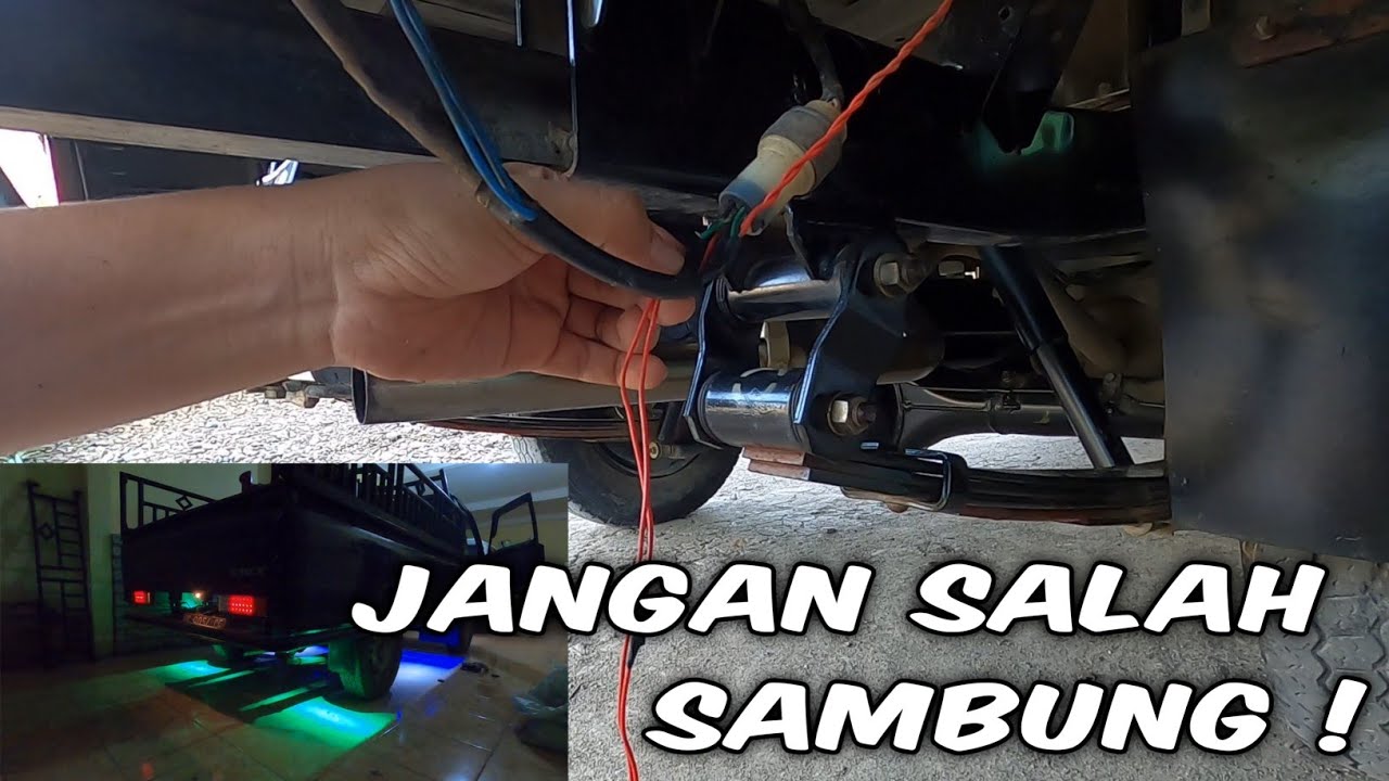 Perkabelan Lampu Kolong LED Pada Mobil L300
