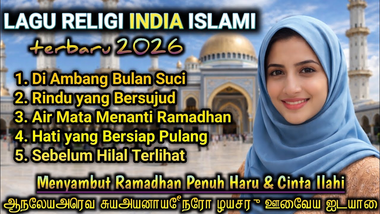 Kumpulan Lagu Religi India Islami 2026 – Menyentuh Hati Menjelang Ramadhan | Penuh Rindu & Doa
