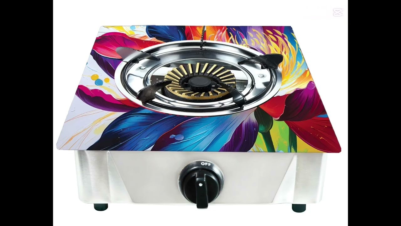 Double gas stove glass #shotrs #home #kitchen #women ----