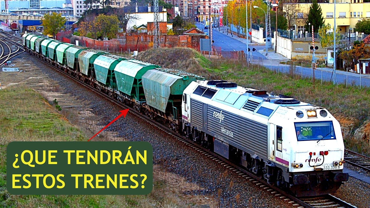 📽️El transporte de áridos y cereales: TRENES Tolva por la red ferroviaria española