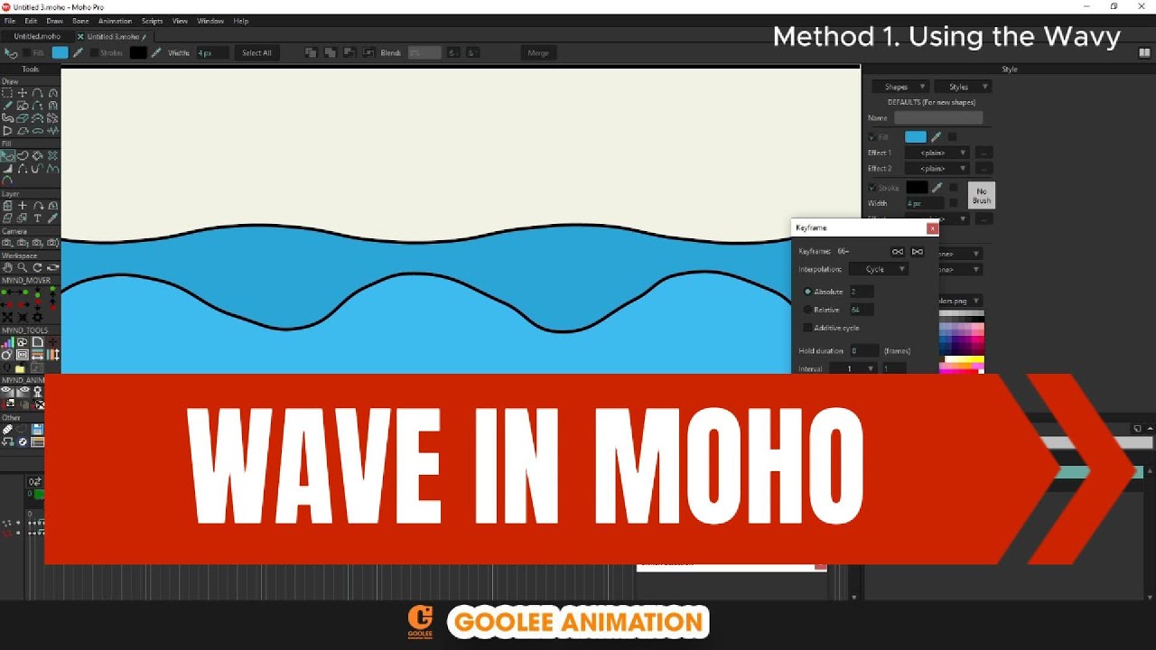The Easiest Way to Create OCEAN WAVES in Moho | Moho Tutorials