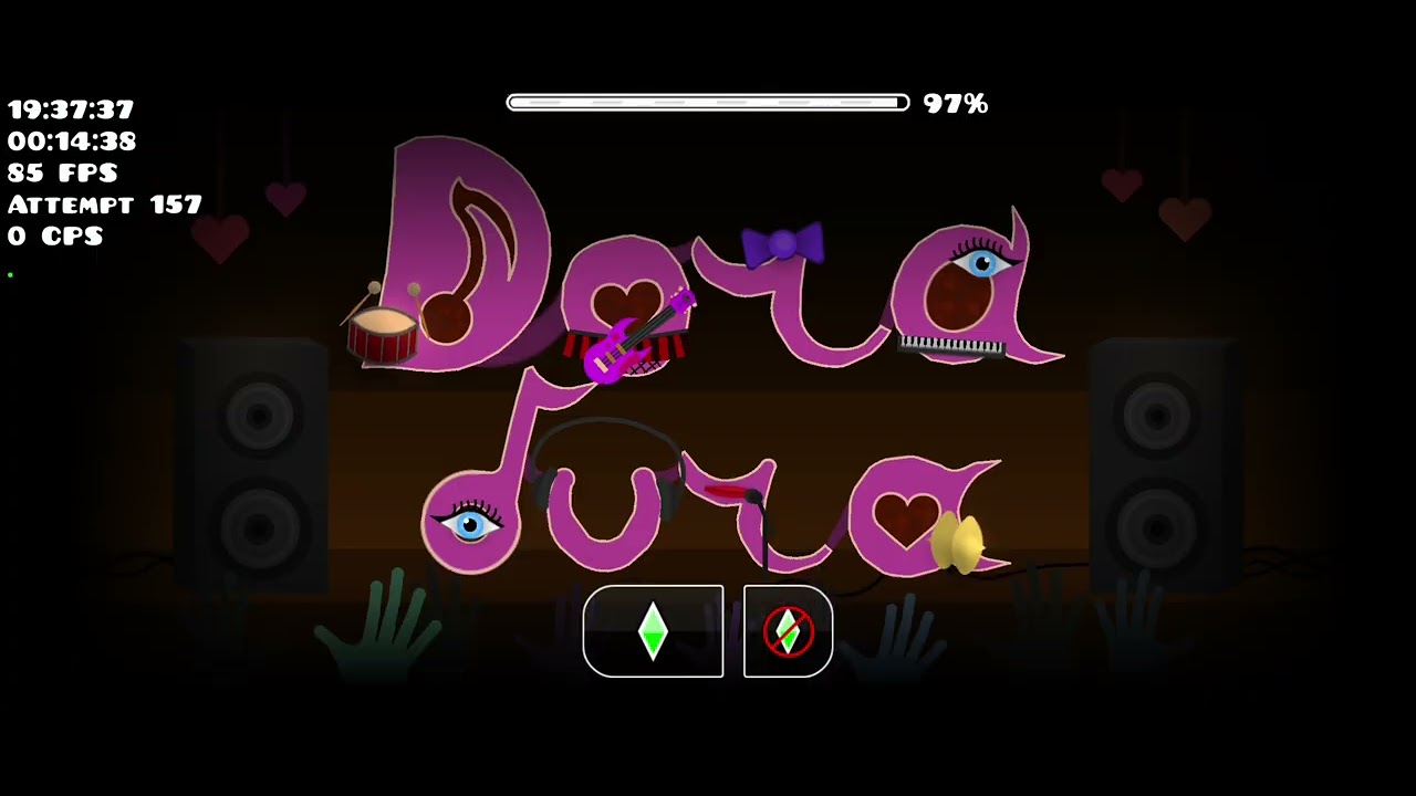 Doradura (48%-100%) on Unstable (60-120 FPS) Mobile Gameplay | Geometry Dash