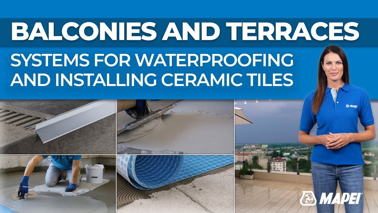 Waterproofing and installing tiles ｜ Balconies, terraces ｜ Mapei & Profilpas