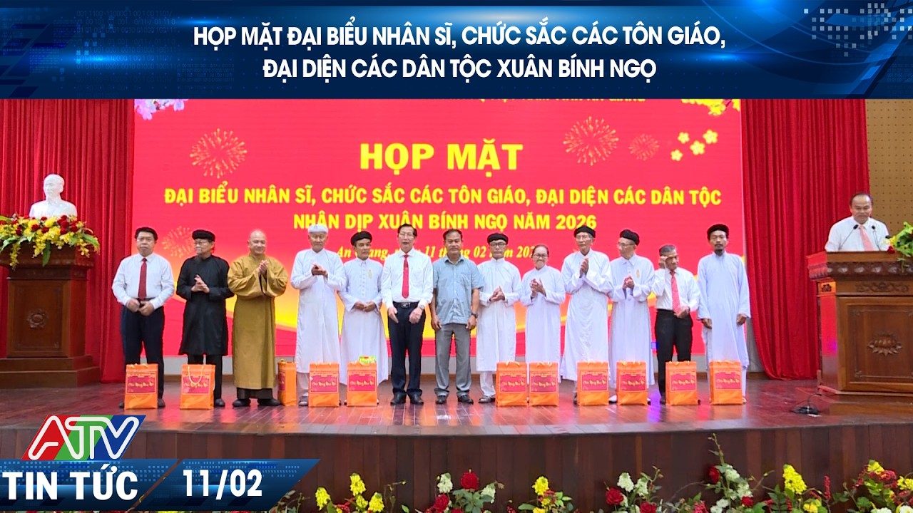 HỌP MẶT ĐẠI BIỂU NHÂN SĨ, CHỨC SẮC CÁC TÔN GIÁO, ĐẠI DIỆN CÁC DÂN TỘC XUÂN BÍNH NGỌ