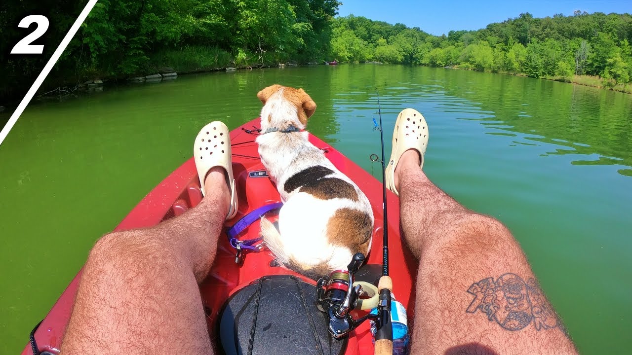 Kayak Fishing With My DOG For The First Time!! (Bad Idea)