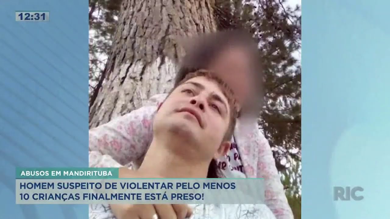 Suspeito de abusar de pelo menos 10 crianças em Mandirituba finalmente está preso