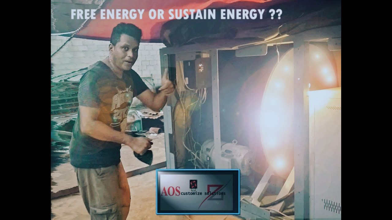 FlyWheel Generator Part 2 by AOS , is this? #freeEnergy  OR  #sustainEnergy ?