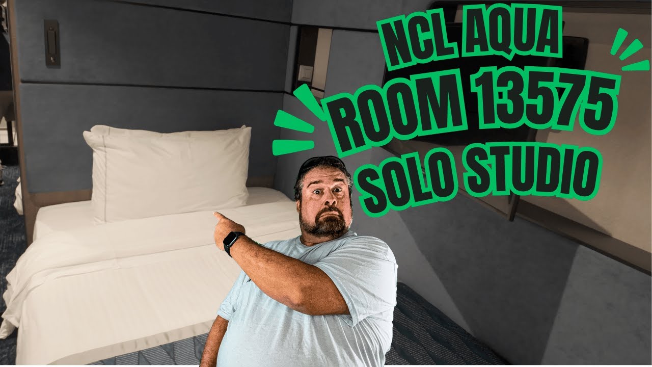 Внутри каюты Solo Studio Cabin на борту NCL Aqua &mdash; номер 13575!