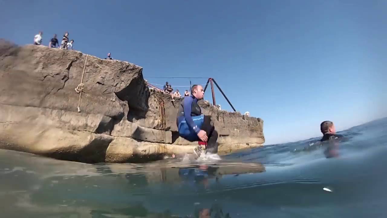 Portland Bill jumping GoPro HD