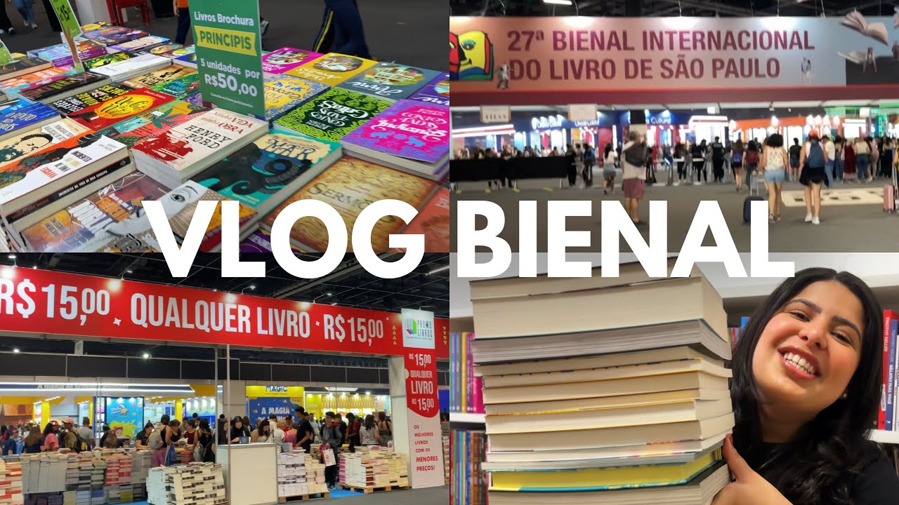 Vlog BIENAL 2024 (minha 1ª vez) + Livros que comprei