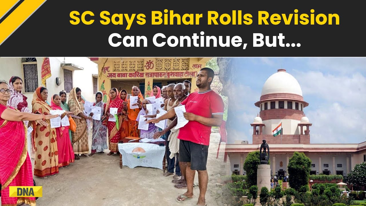 Bihar Electoral Roll Controversy: SC Says Bihar Rolls Revision Can Continue, But Asks EC To...