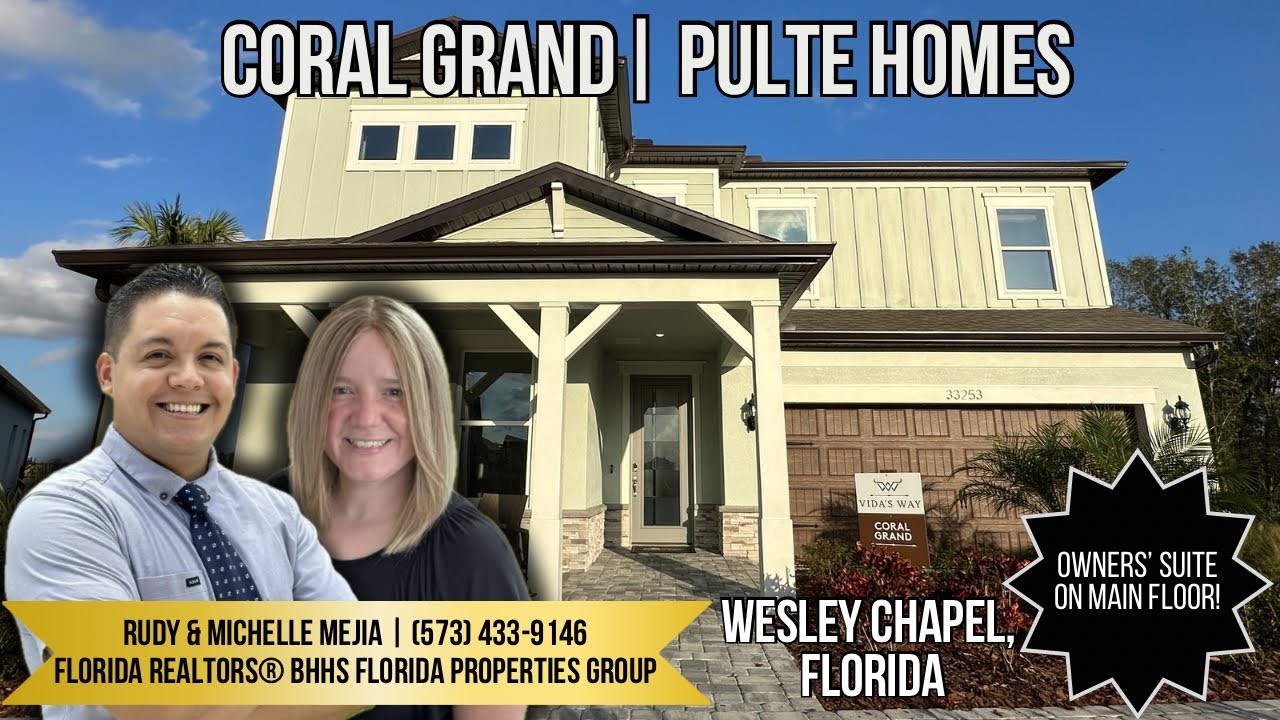 Wesley Chapel's BEAUTIFUL New Model Homes | Coral Grand by Pulte Homes