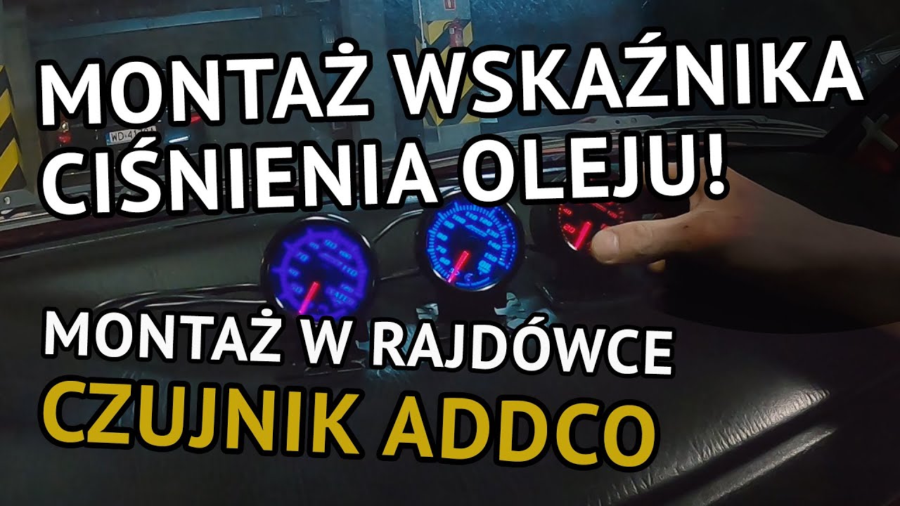 Dodatkowy wskaźnik ciśnienia oleju | Jak zamontować? | Montaż w rajdówce - #ODC.19