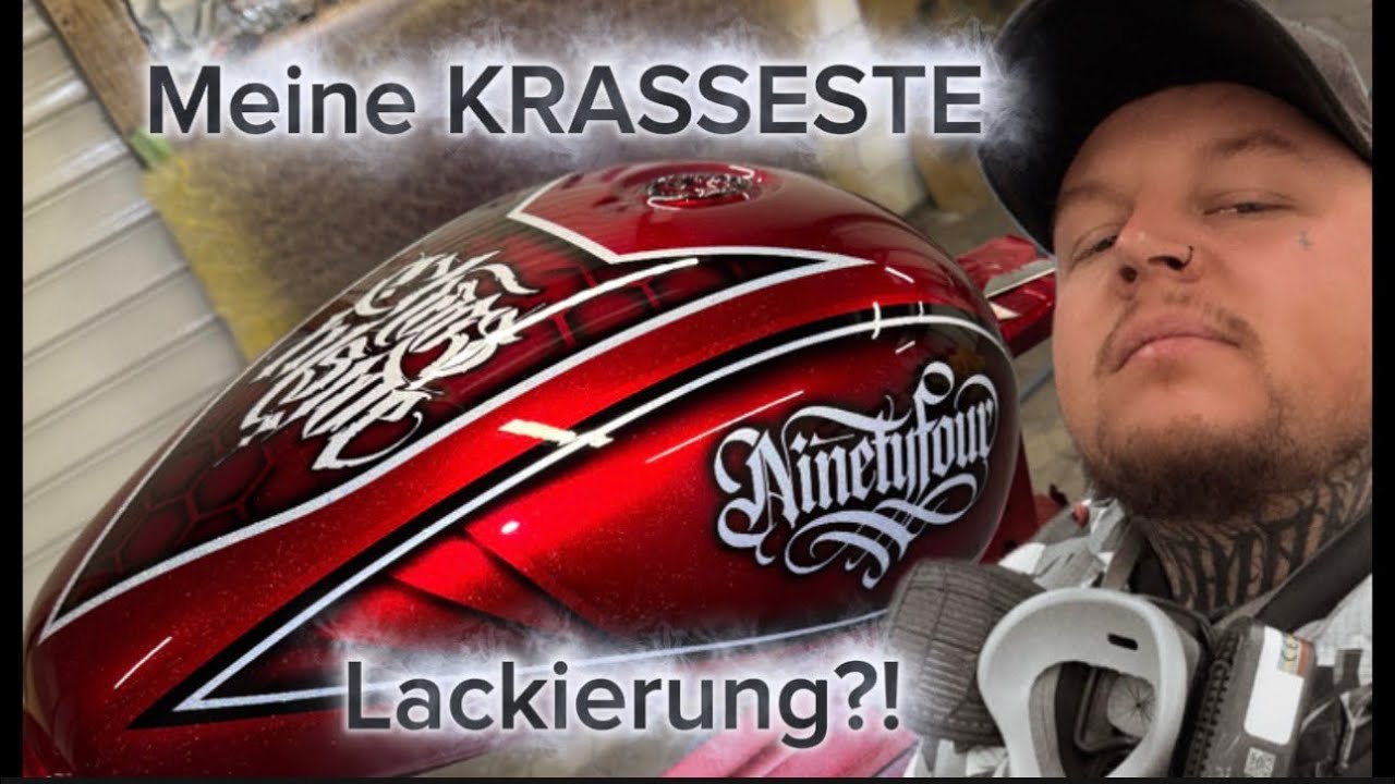 Metal Flakes, Candypaint und Airbrush Lack für die VT600 Bobber! Meine krasseste Lackierung bisher?