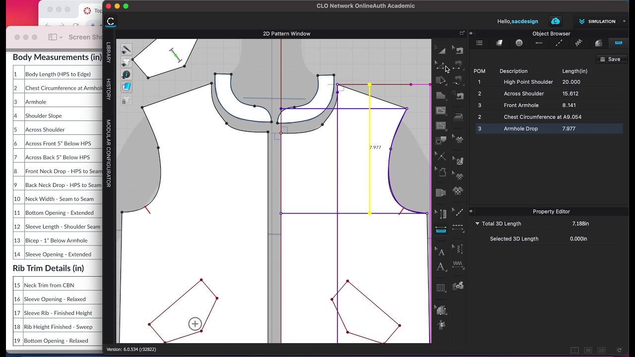 How to use the CLO3D POM tool Demonstration