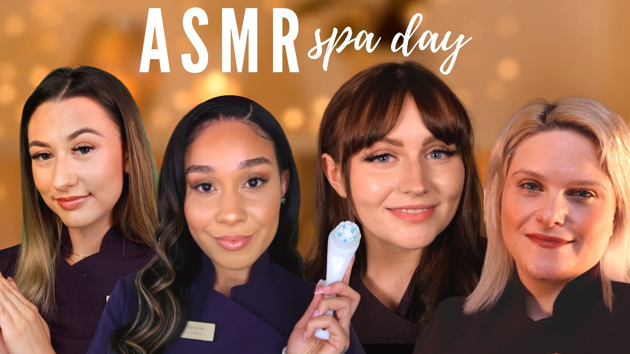 ASMR Relaxing Spa Day Roleplay ✨🌱(Facial, Neck/Shoulder Massage & Foot Treatment)
