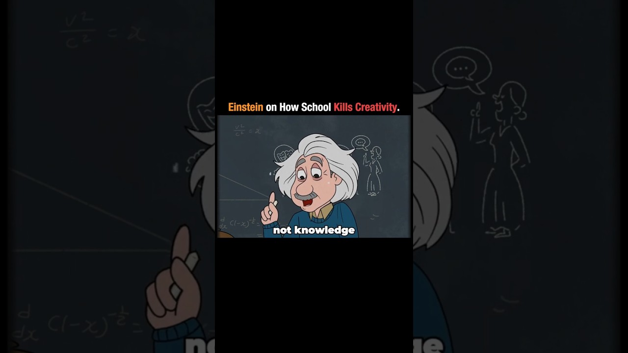Einstein Warned Us School kills Creativity #shorts