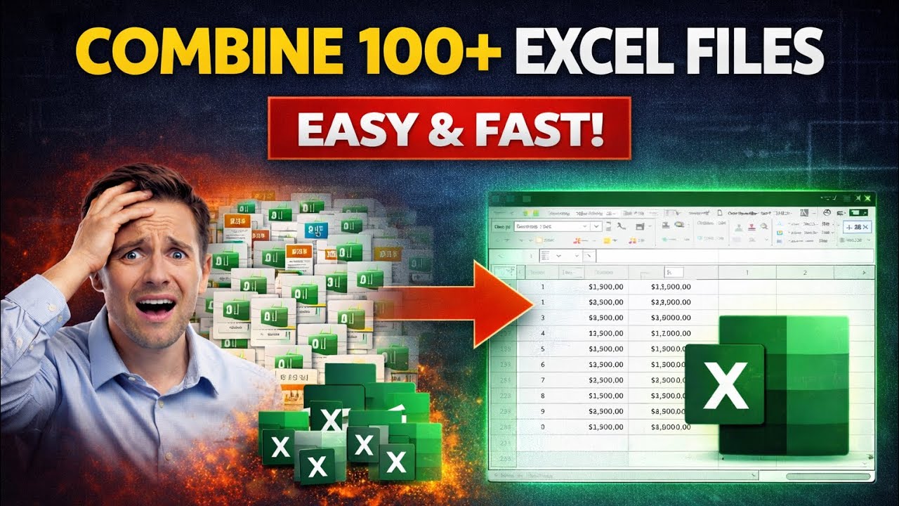 Stop Copy-Pasting! Combine 100+ Excel Files in Seconds (Power Query Automation)