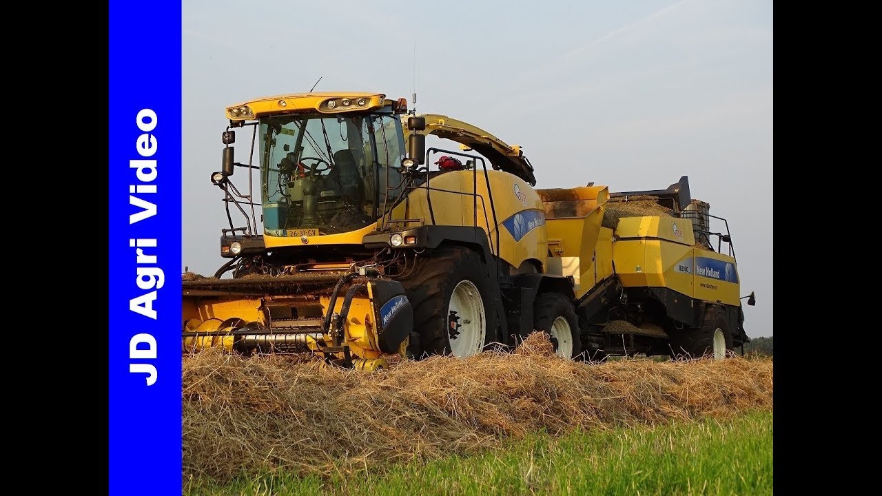 New Holland FR9050/Gras hakselen+persen/Grass silage+pressing bales/OTP Echten/2017