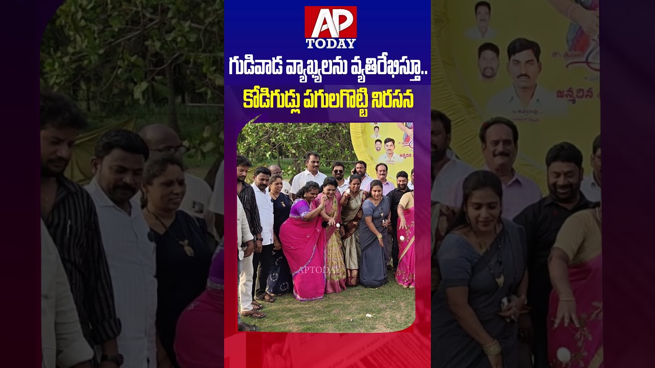 TDP Leaders, Women Protest Against Gudivada Amarnath's Remarks on Home Minister Anita | #aptoday
