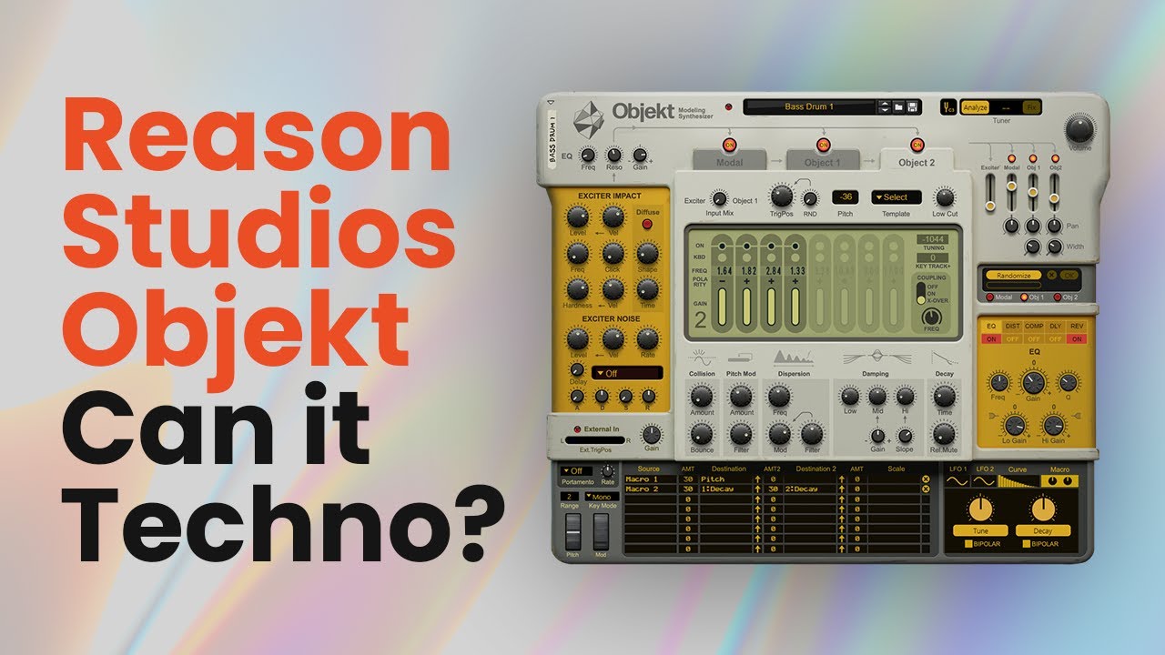 Making Techno Track with Reason Studios Objekt
