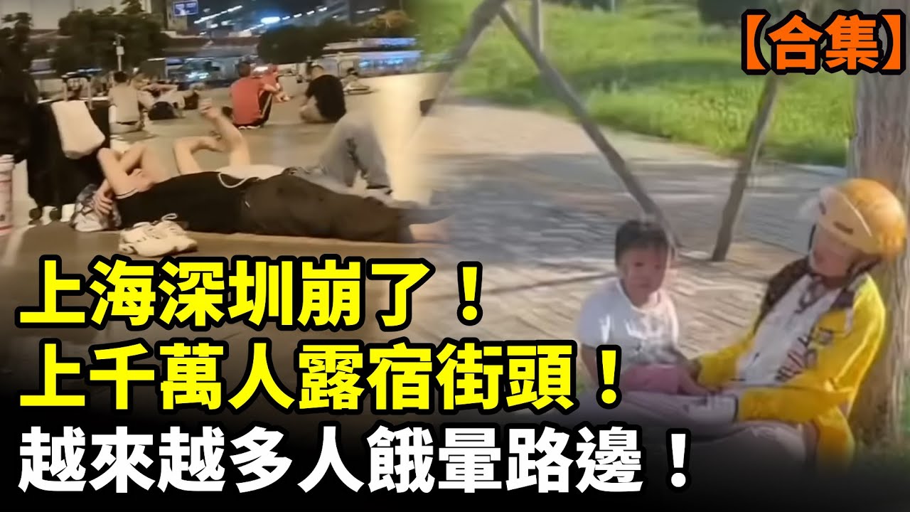 【合集】上海深圳崩了！上千萬人露宿街頭！越來越多人餓暈路邊！北京上海出現一大怪現象！#看大陸