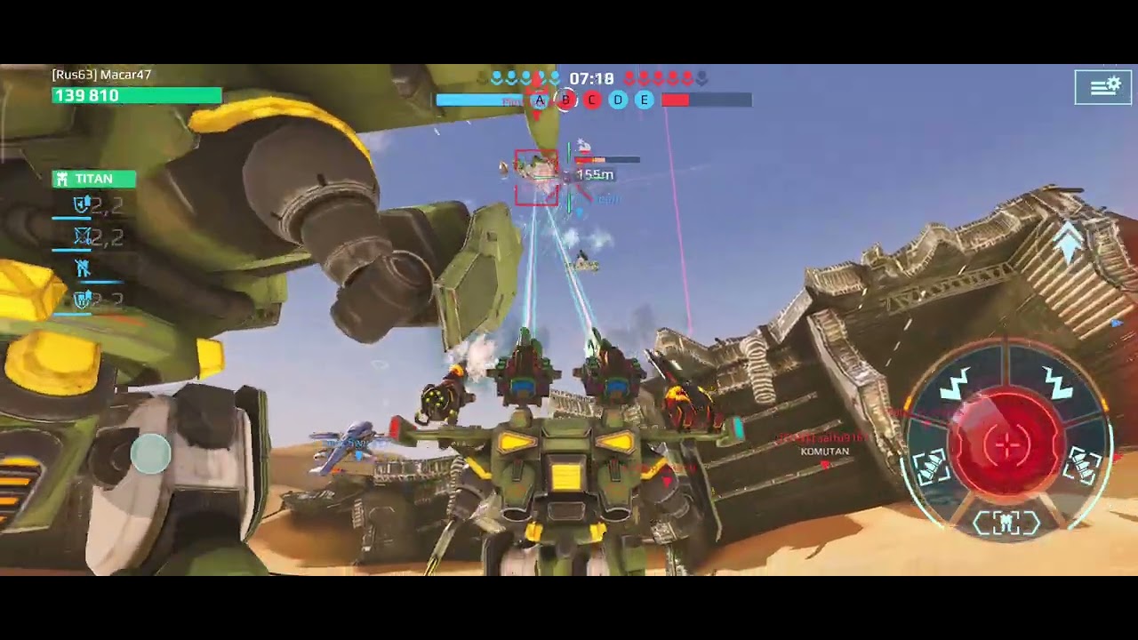 War Robots Gunlerden Bir Gun sword unit mk 2 ile