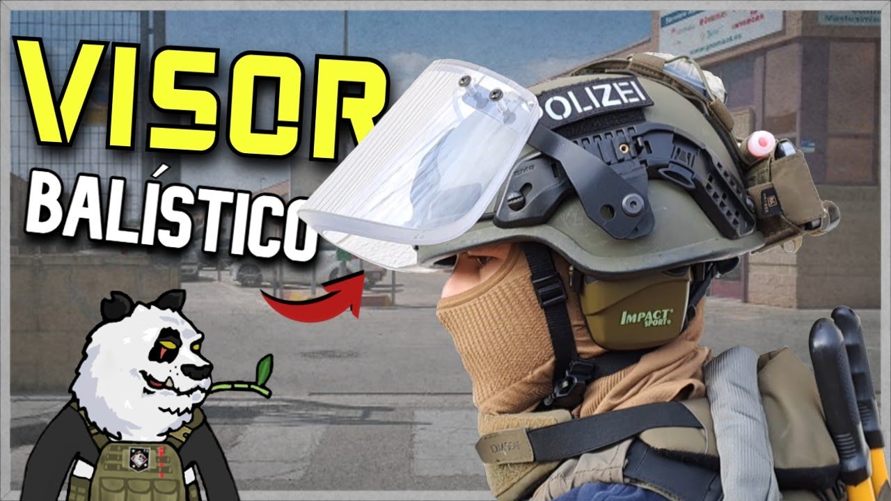 Me he COMPRADO una PANTALLA BALÍSTICA REAL para MI NUEVO CASCO de AIRSOFT