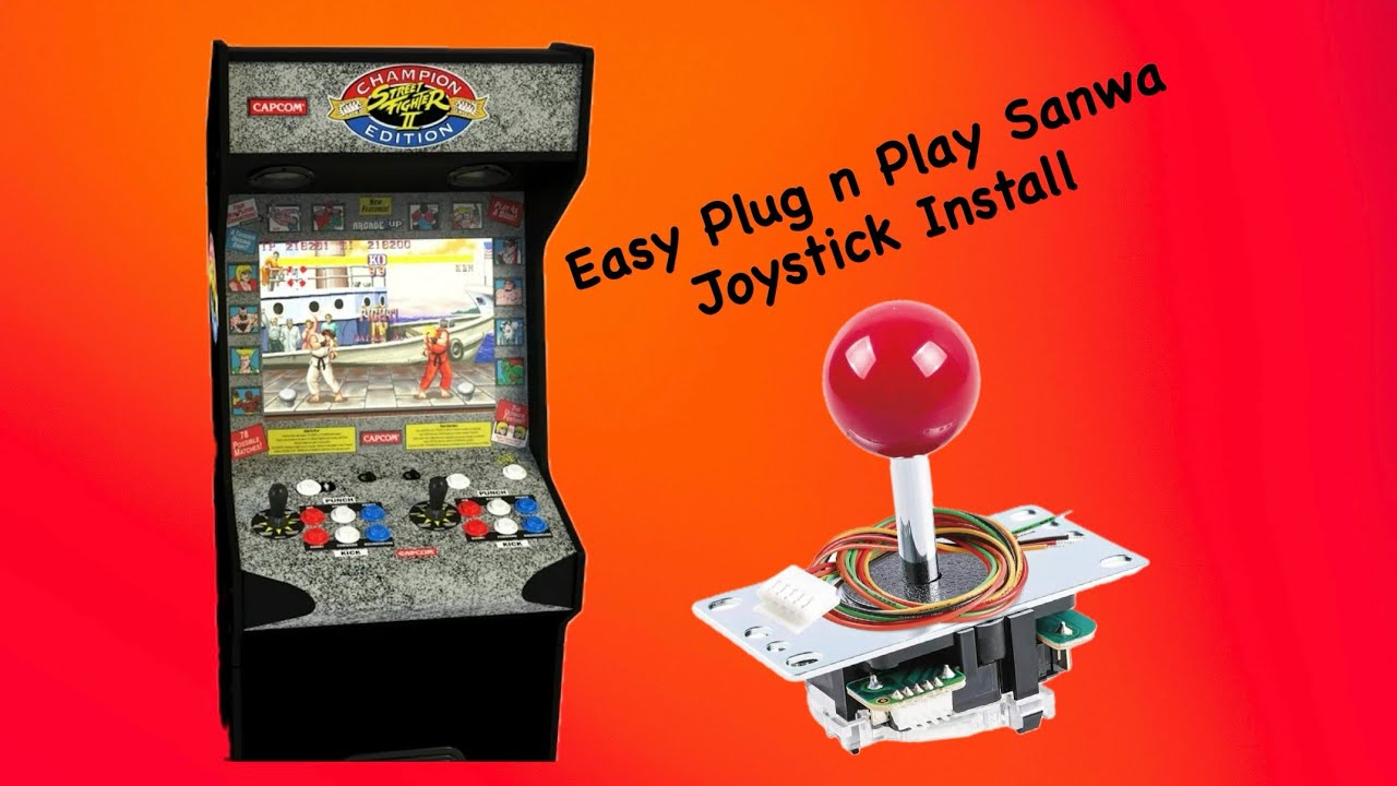 How to Install a Sanwa Joystick in Arcade1Up | Plug & Play Cable + Full Mod Setup 