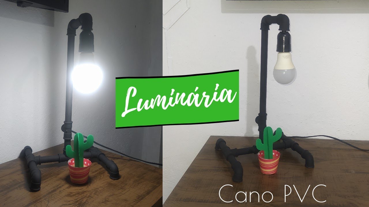 Faça você mesmo sua luminária com cano PVC! 💡