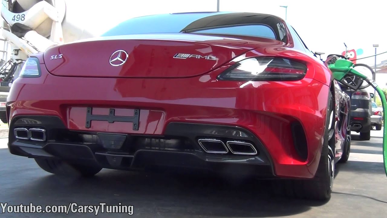 Mercedes Benz SLS AMG Black Series w/ No Spoiler - Start and Leave