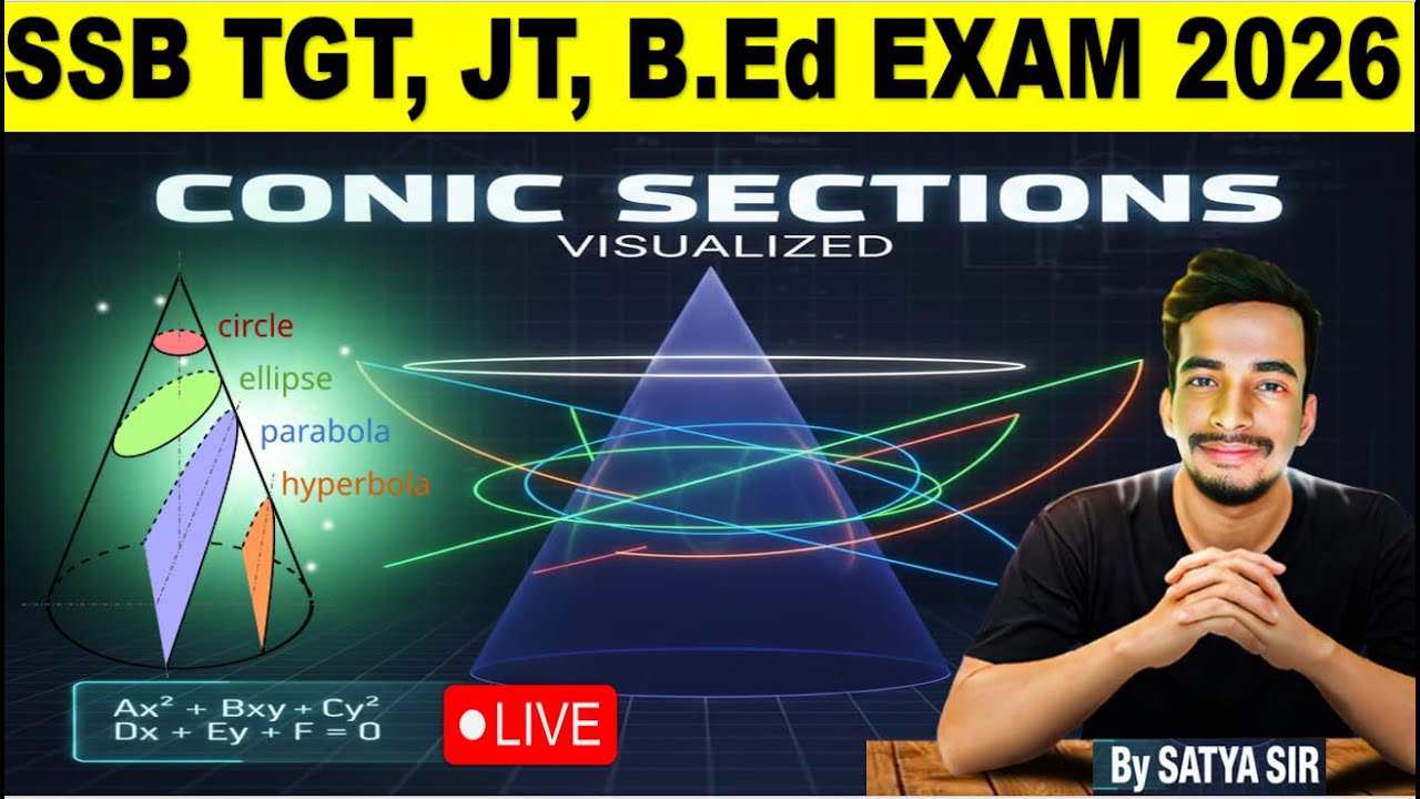 Conic Sections | Full Chapter in ONE SHOT | Part-1 | SSB TGT JT RHT 2026 #jt #conic_section