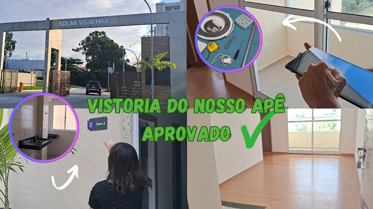 Vistoria do nosso APARTAMENTO |MRV|44m²#aprovada#Solarvistamar