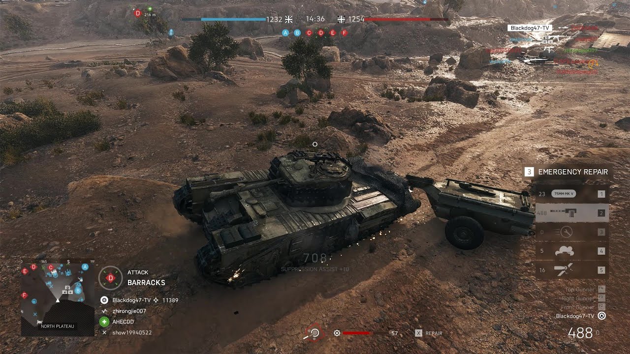 Battlefield 5: Conquest Gameplay (No Commentary) - ( CHURCHILL CROCODILE )