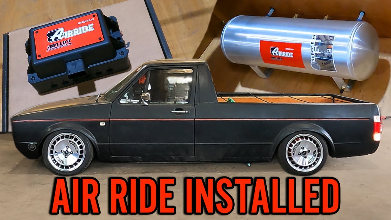 AirLift Perfomance installed on the AirRide Mk1 Caddy!