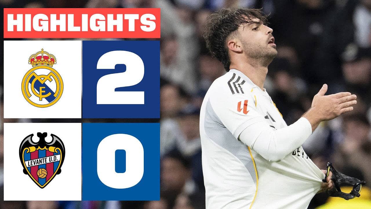 REAL MADRID 2 - 0 LEVANTE UD | RESUMEN LALIGA EA SPORTS