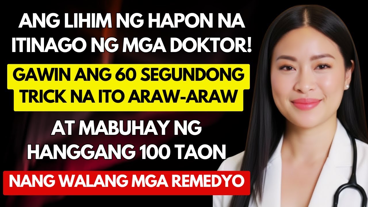 🔴 Ang trick ng Hapon upang mabuhay hanggang 100 taon: gawin ito ng 1 minuto araw-araw!
