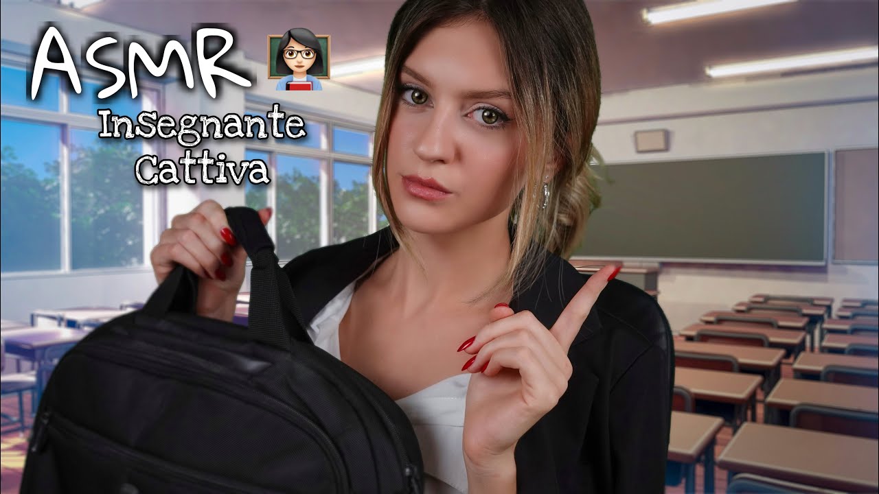 ASMR Roleplay ITA 🇮🇹 Insegnante Antipatica il Primo Giorno di Scuola 👩‍🏫