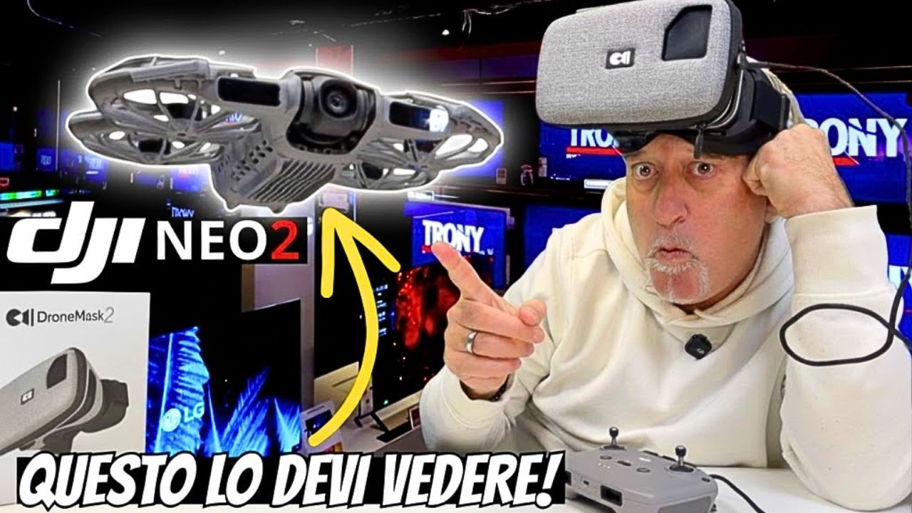 DJI NEO 2, NON CREDERAI ai TUOI OCCHI! VOLO INDOOR con un RISULTATO ASSURDO! con DRONEMASK2