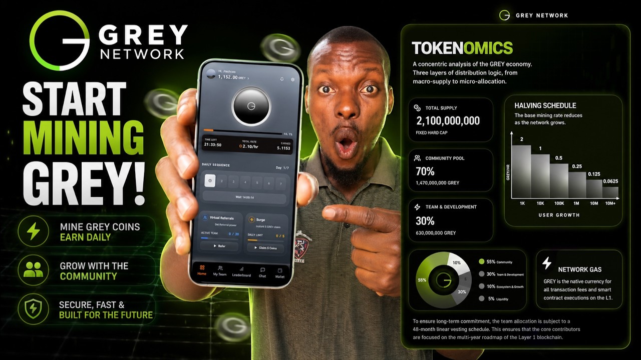 🚨 GREY Network Is Still Early! Start Mining FREE Before Everyone Finds Out 💰🔥