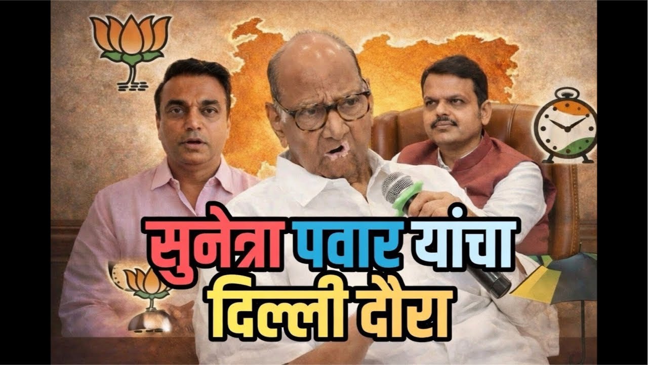 Sharad Pawar यांची तब्येत. 70 मिनिटांची विचारपूस…बारामती बैठका + दिल्ली दौरा = NCP विलीन? CM दिल्लीत