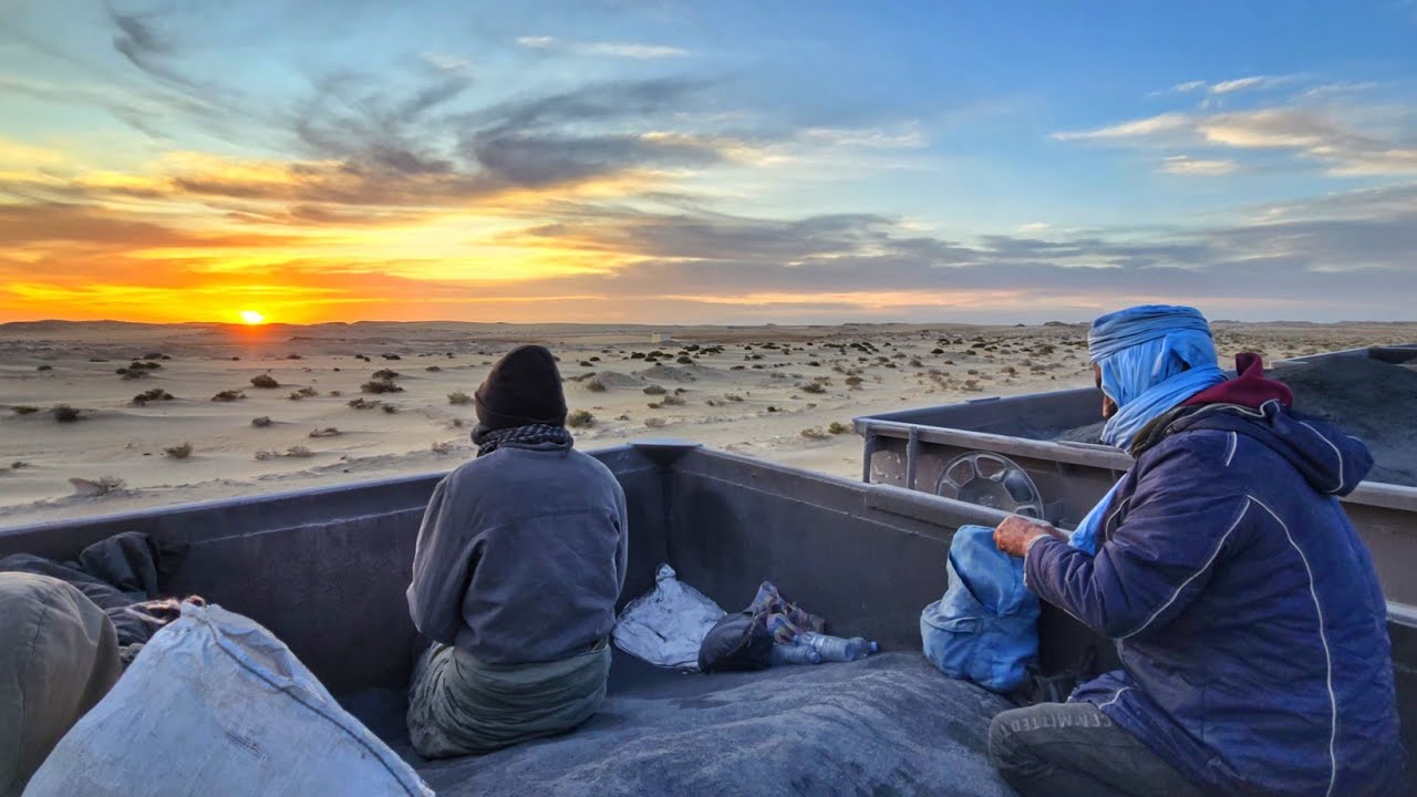 IRON Train Mauritania Express 23 Hours end to end  Sneaking sleep  onto the Desert Iron  Train🇲🇷